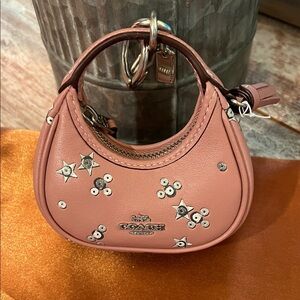 Coach Pink Mini Bag Charm